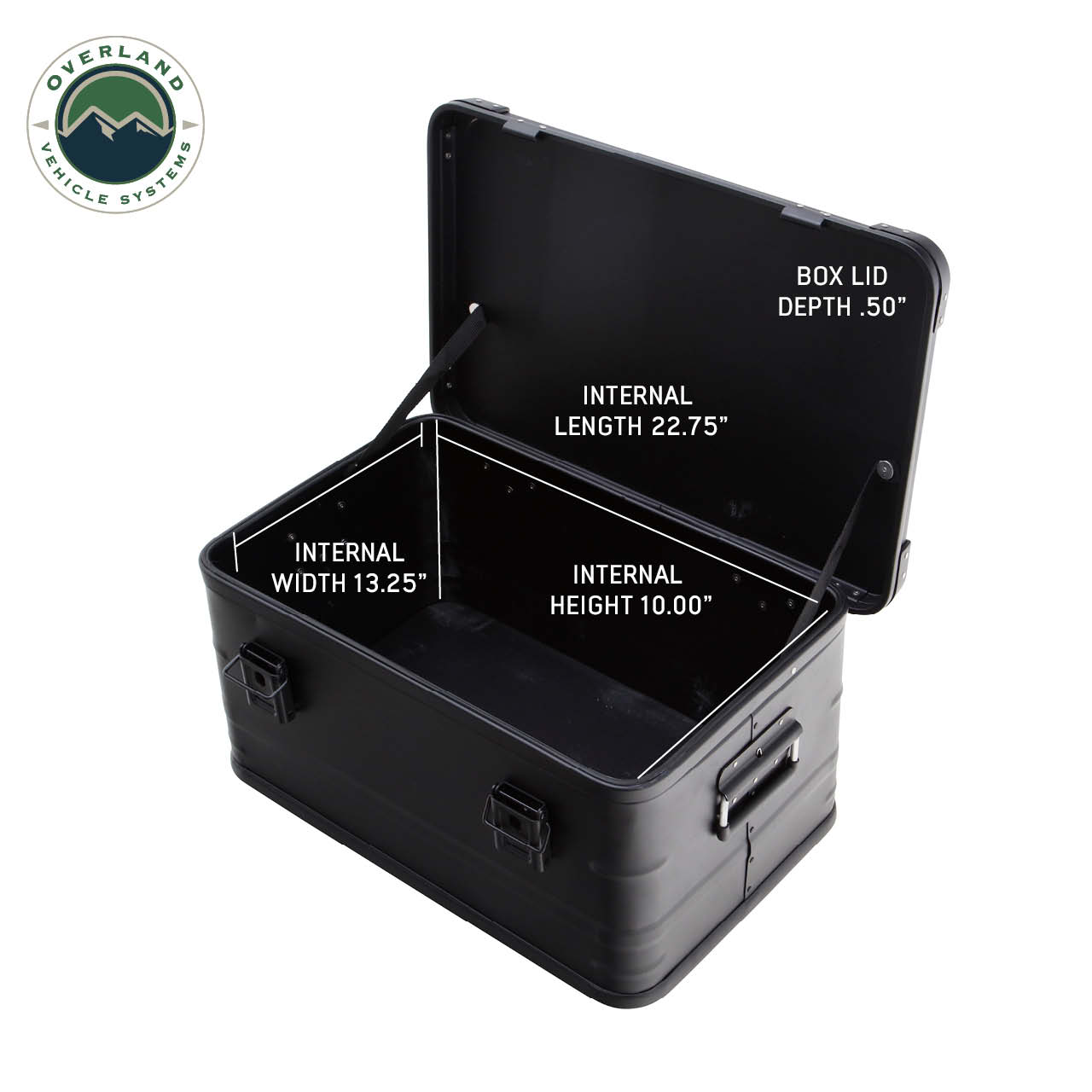 OVS | Cargo Box | Aluminum Storage Box Durable 53QT Storage Solution Overland Vehicle Systems | 30100201