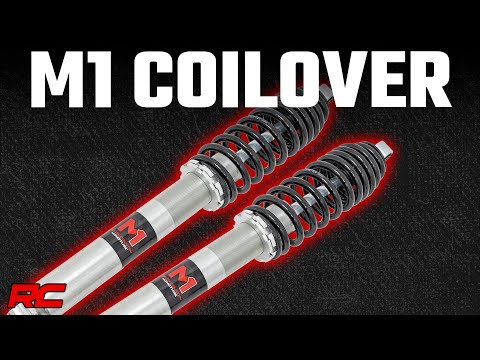 Rough Country | Coil Over Shock Absorber | M1 Rear Coil Over Shocks 0-2 Inch Polaris Ranger XP 1000/Ranger XP 1000 Crew (17-22) Rough Country | 301002