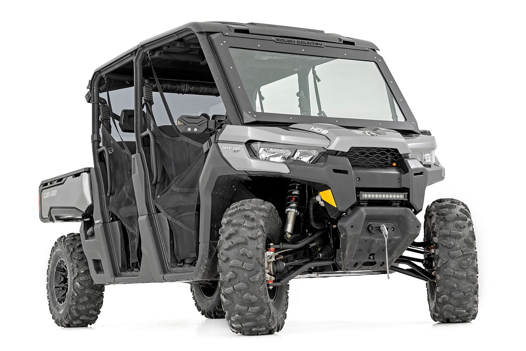Rough Country | Coil Over Shock Absorber | M1 Front Coil Over Shocks 0-2 Inch Can-Am Defender (16-22) Rough Country | 301003