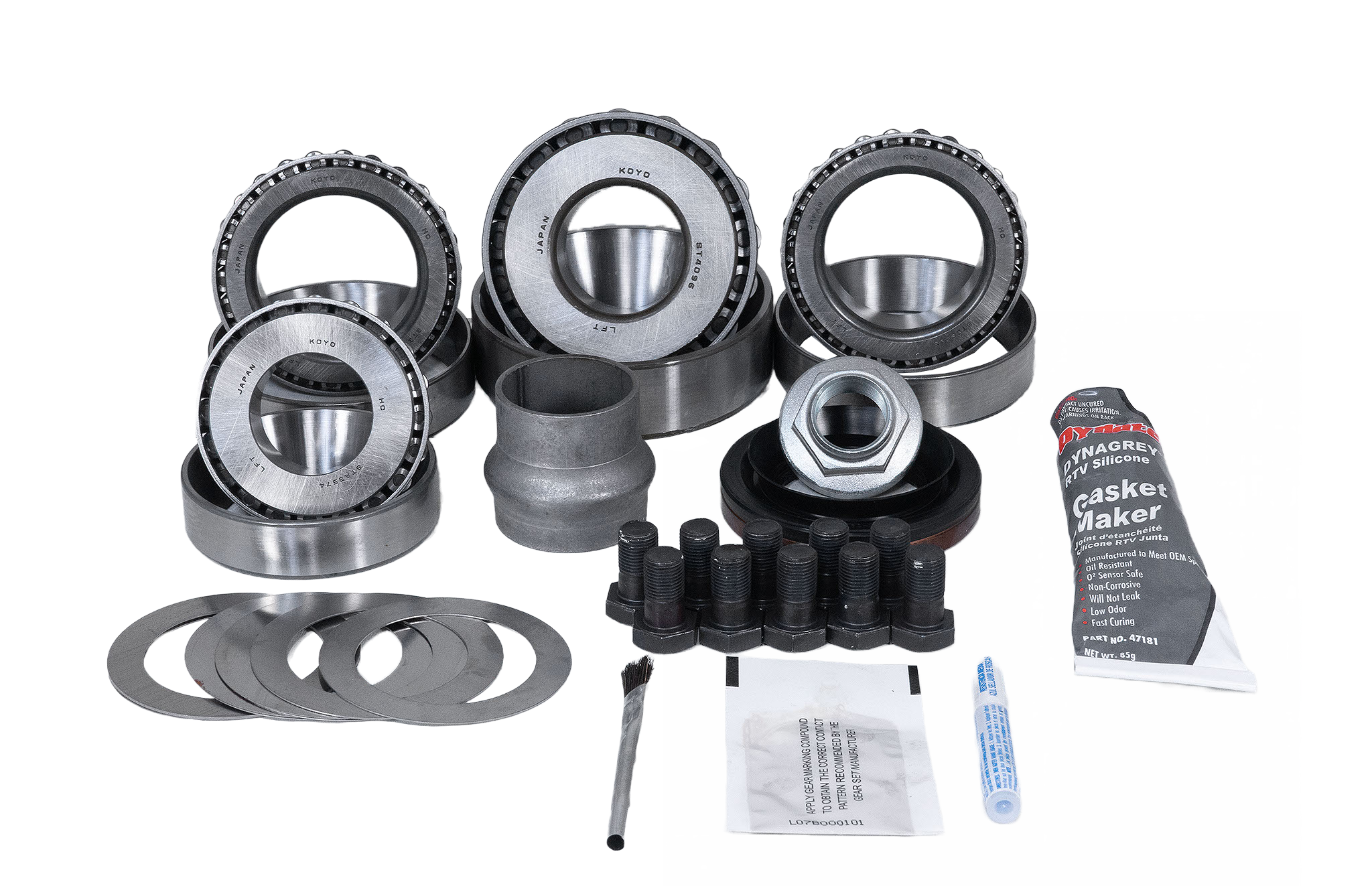 Toyota 8.2 Inch Rear Axle Open Carrier Ring and Pinion Master Install Kit Revolution Gear