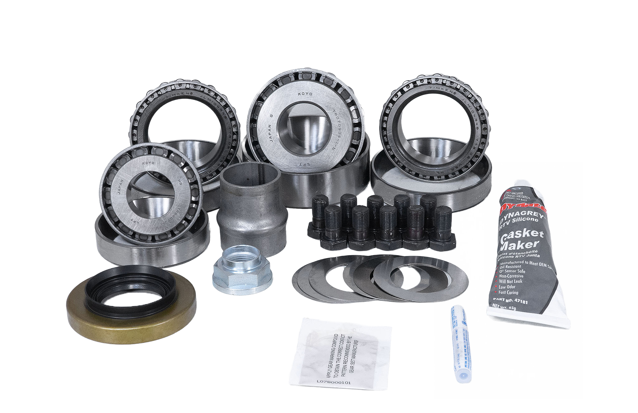 Toyota 8 Inch Front Axle Land Cruiser 1990-97 Open Carrier Ring and Pinion Master Install Kit Revolution Gear