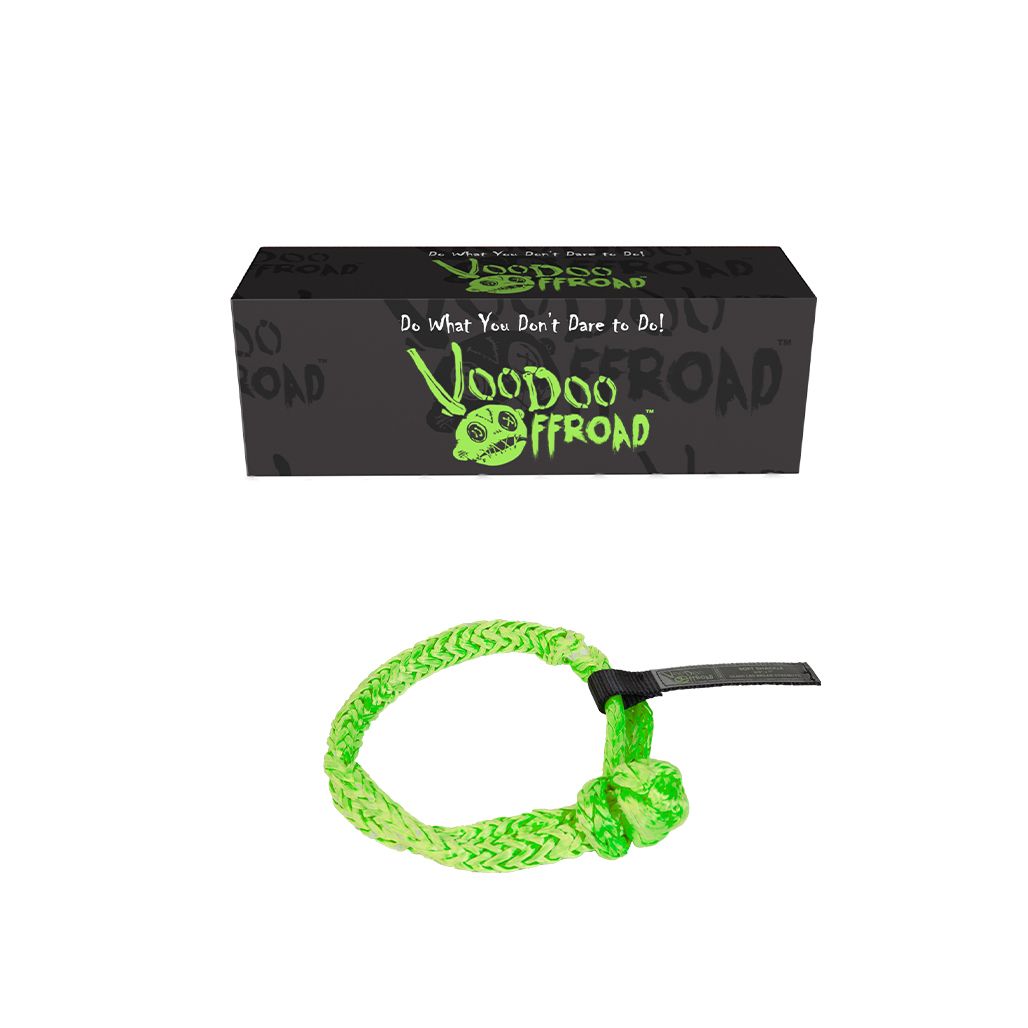 Voodoo Offroad | WN-WINCH/SHACK/ETC. | 2.0 Santeria Series 3/8" x 7" Winch Soft Shackle - Green | 1500003A