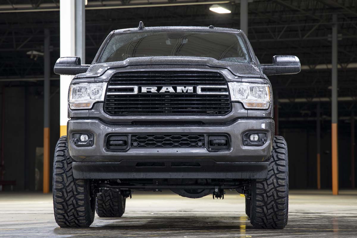 Rough Country | Lift Kits | 5.0 Inch Dodge Suspension Lift Kit Dual Rate Front and Rear Coil Springs Radius Arms 19-Up Ram 2500 4WD Diesel Rough Country | 38330