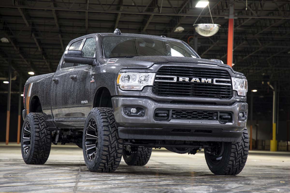 Rough Country | Lift Kits | 5.0 Inch Dodge Suspension Lift Kit Dual Rate Front and Rear Coil Springs Radius Arms 19-Up Ram 2500 4WD Diesel Rough Country | 38330