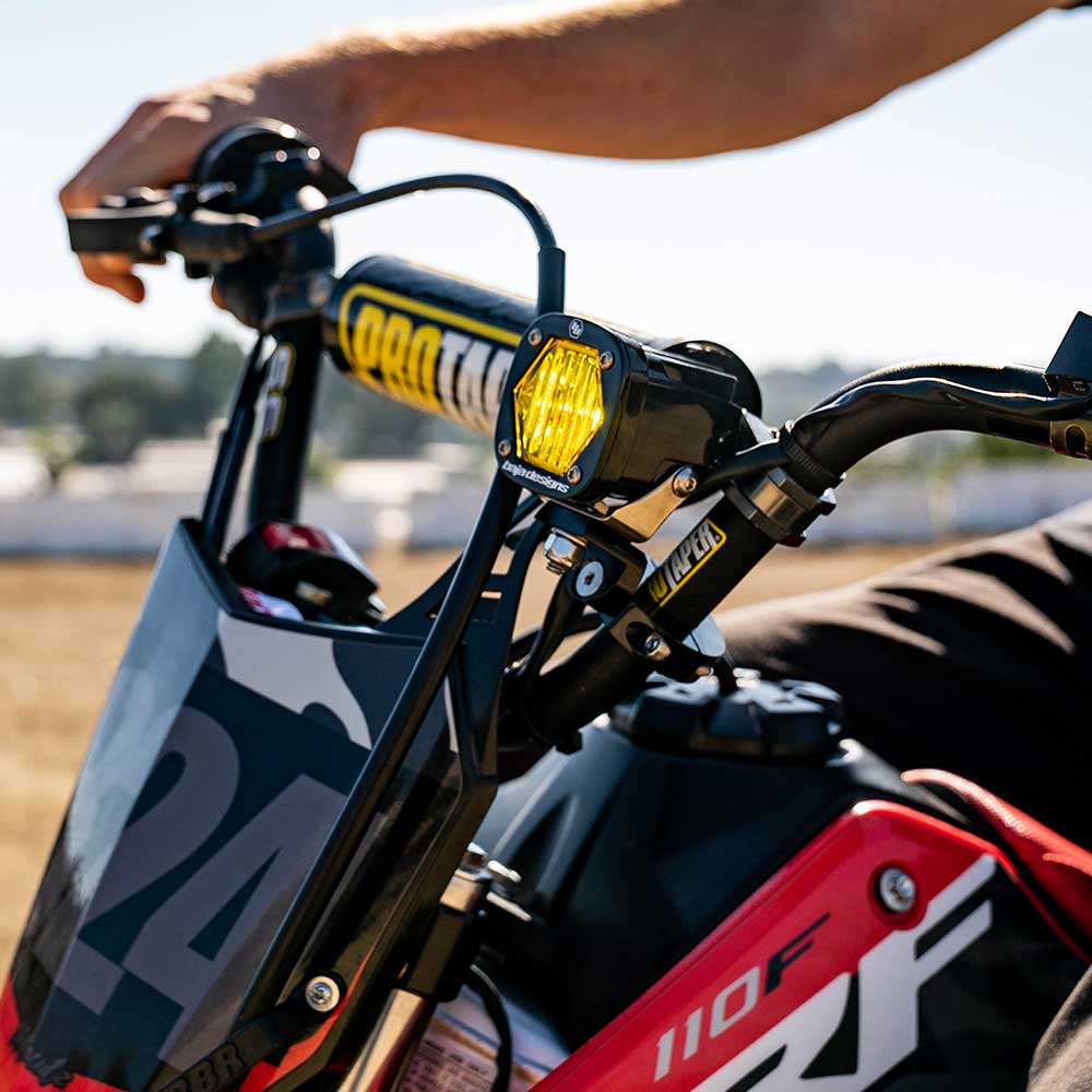 Baja Designs | LED Light Kit | Electric Start Pit Bike S1 Moto Kit Clear Wide Cornering Baja Designs | 387002