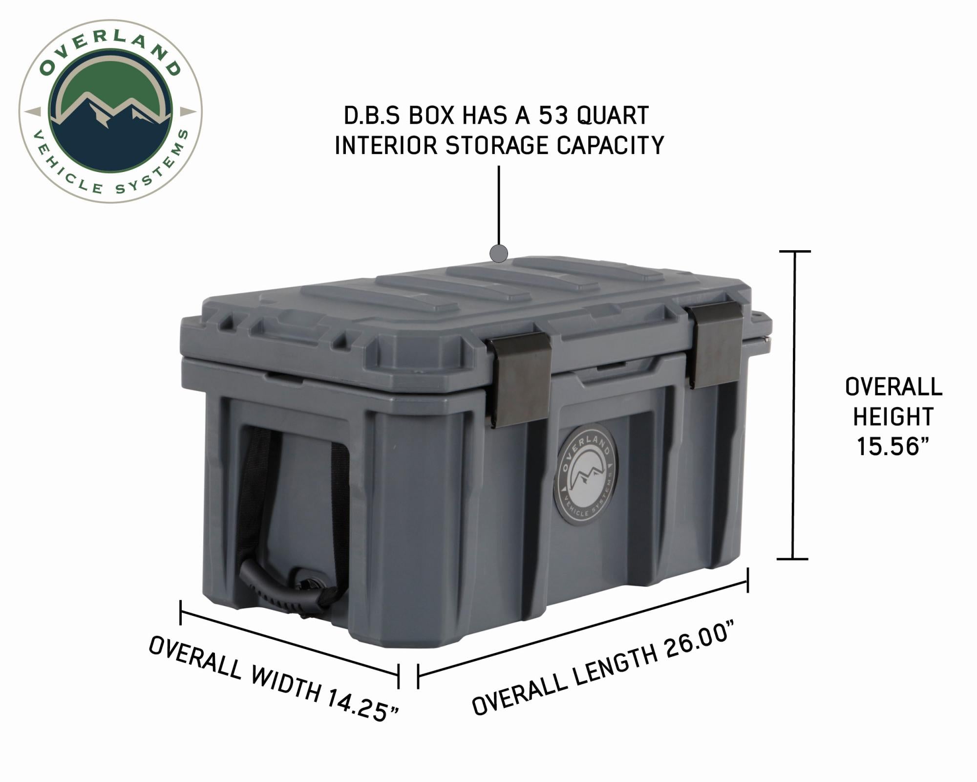 OVS | Cargo Box | Stay Dry With Overland Vehicle Systems 53 Quart Dry Box Overland Vehicle Systems | 40100001