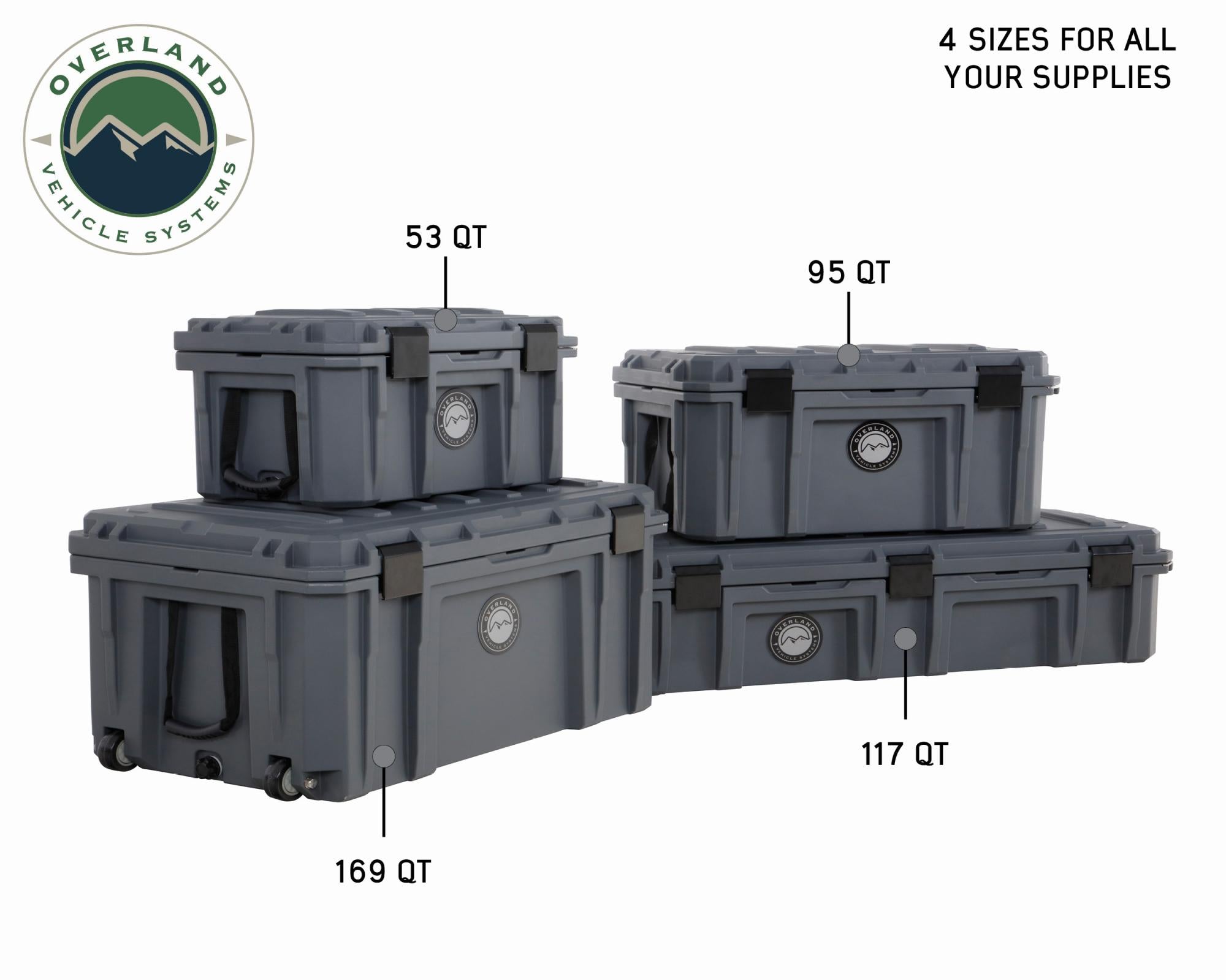 OVS | Cargo Box | Stay Dry With Overland Vehicle Systems 53 Quart Dry Box Overland Vehicle Systems | 40100001