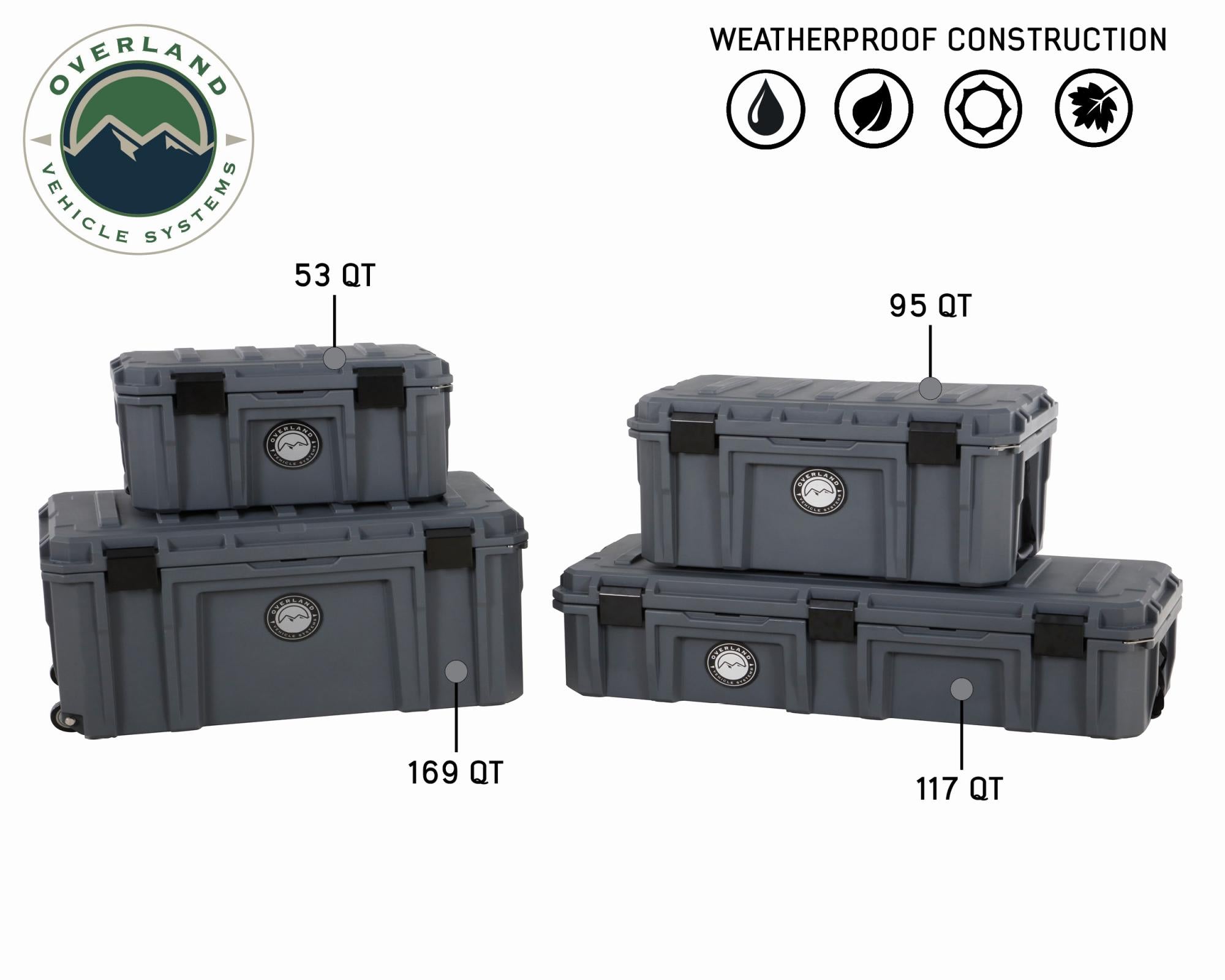 OVS | Cargo Box | Stay Dry With Overland Vehicle Systems 95 Quart Dry Box Overland Vehicle Systems | 40100011