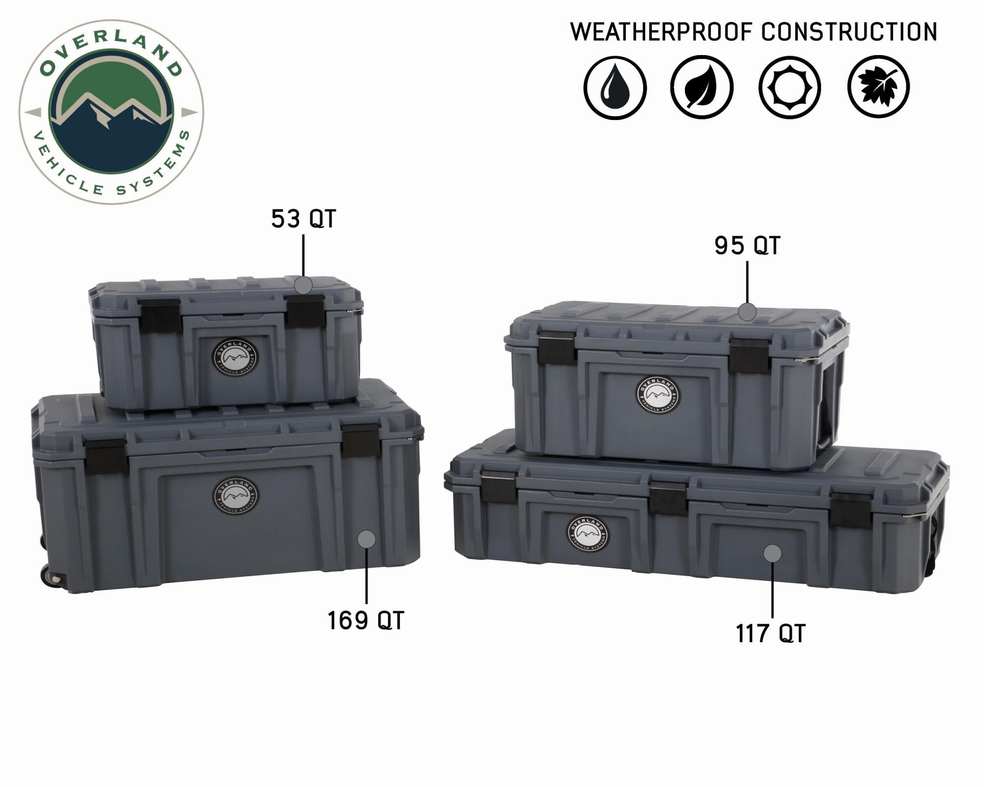 OVS | Cargo Box | Stay Dry With Overland Vehicle Systems 169 Quart Dry Box Overland Vehicle Systems | 40100031