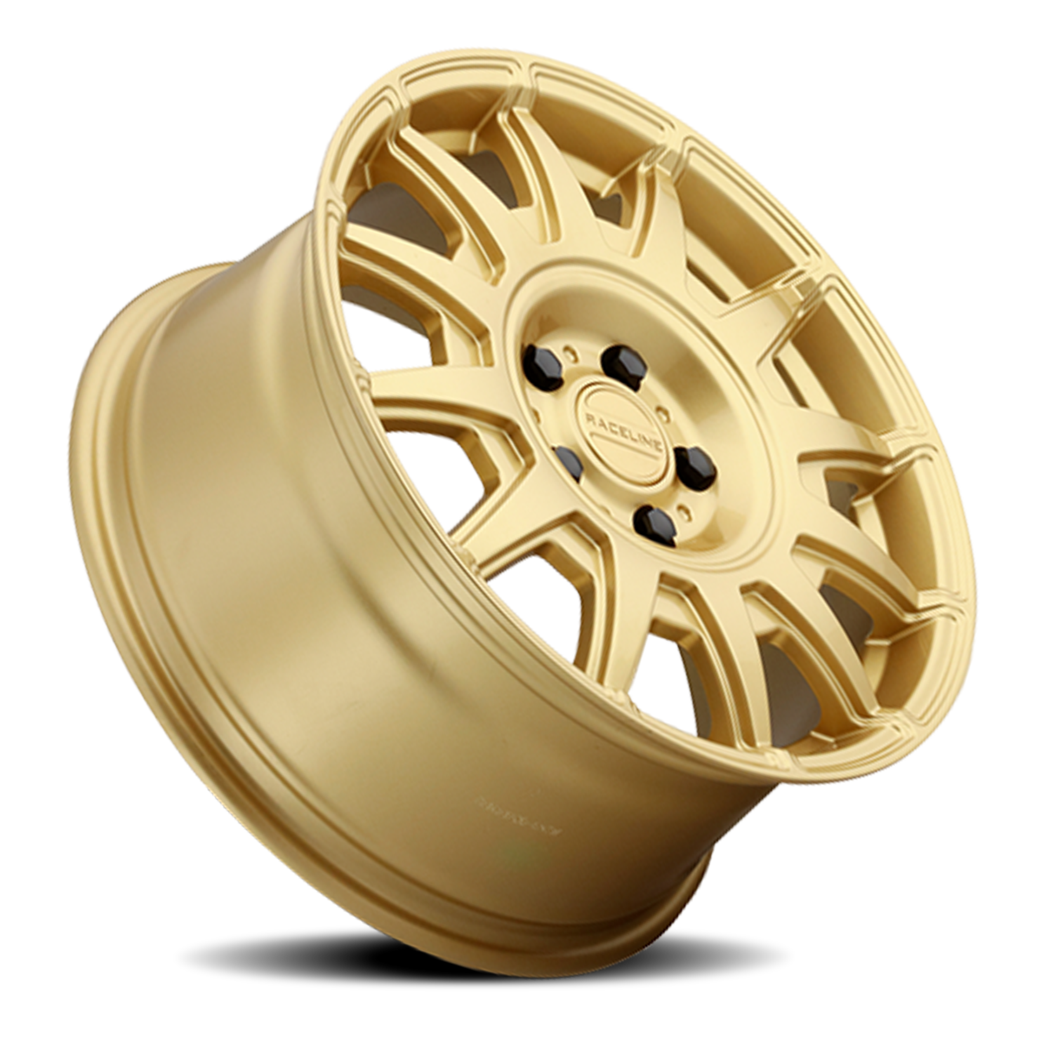 RACELINE | Aluminum Wheels | Aluminum Wheels 15x7 Aero 401GD Gold Multi Spoke 15 Offset 5 on 100 Bolt Pattern 72.62 Bore Raceline | 401GD-57016+15