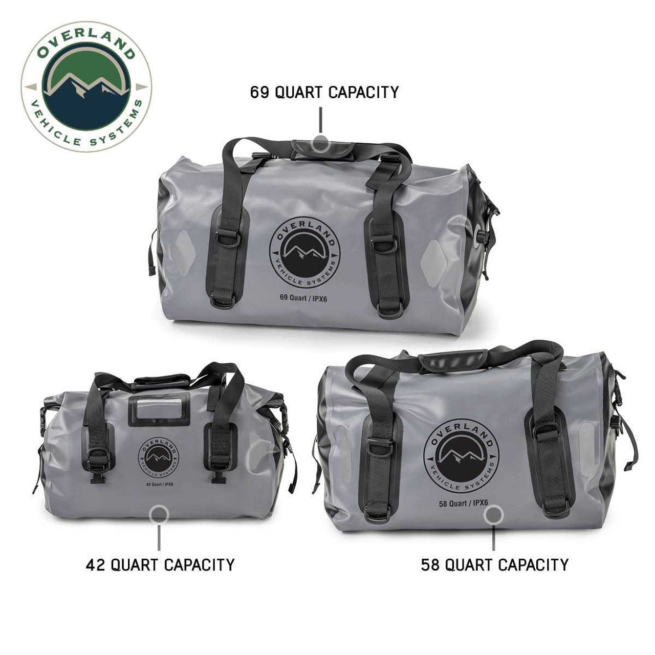 OVS | Door Storage Bag | Portable Dry Storage Bag - 42 QT / 58 QT / 69 QT  Overland Vehicle Systems
