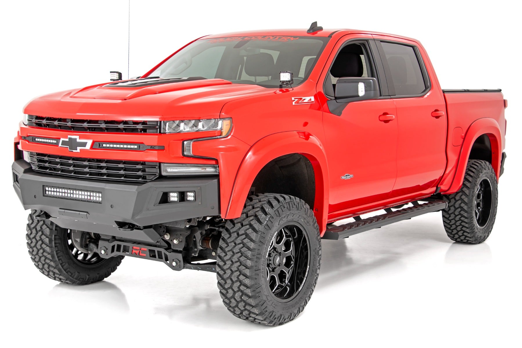 Rough Country | Running Boards | BA2 Running Board Side Step Bars 19-22 Chevy/GMC 1500/2500HD Rough Country | 41002