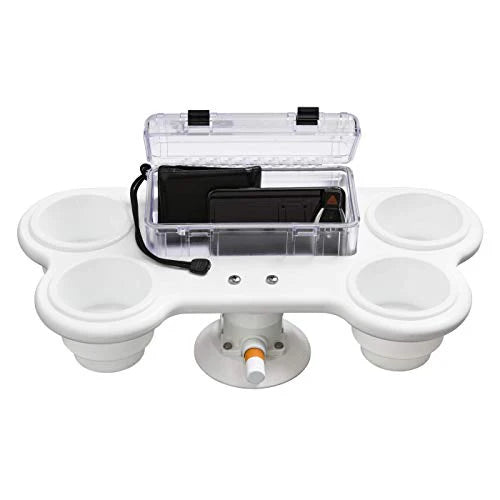SeaSucker | Cup Holders | 4-Cup Holder with Large Dry Box | MC5326