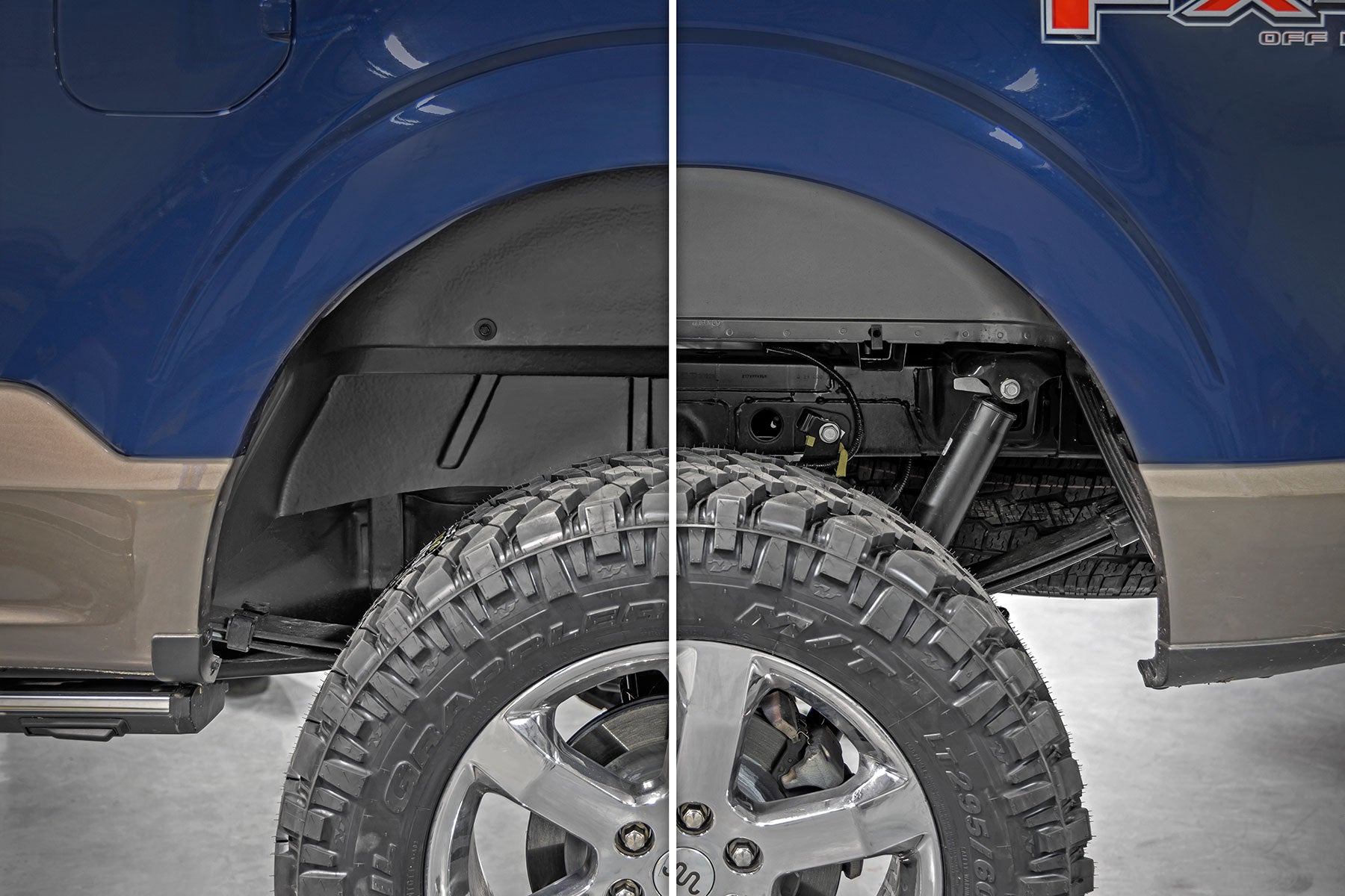 Rough Country | Wheel Well Guards | Wheel Well Liner Rear 21-Up Ford F-150 2WD/4WD Rough Country | 4213