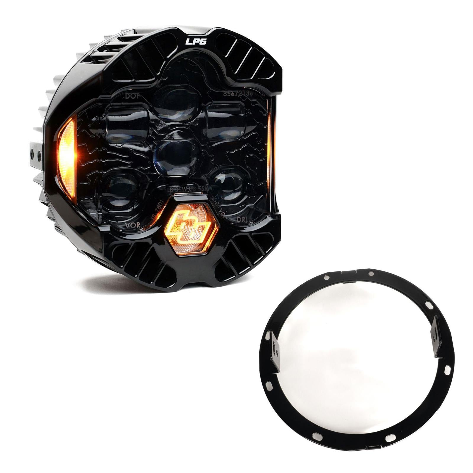 Baja Designs | Headlight Kit | DOT LP6 LED Headlight Kit 2014-2023 Harley Davidson Street Glide (Amber) Baja Designs | 44-8115