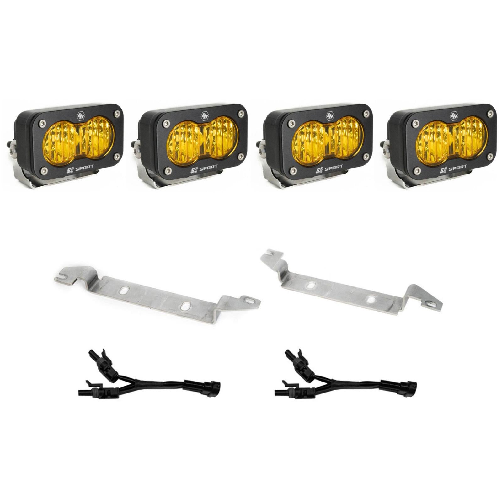 Baja Designs | Fog Lights | S2 Sport OEM Fog Light Replacement Kit 2025-On Toyota 4Runner Non-TRD Pro Baja Amber Baja Designs | 44-8281