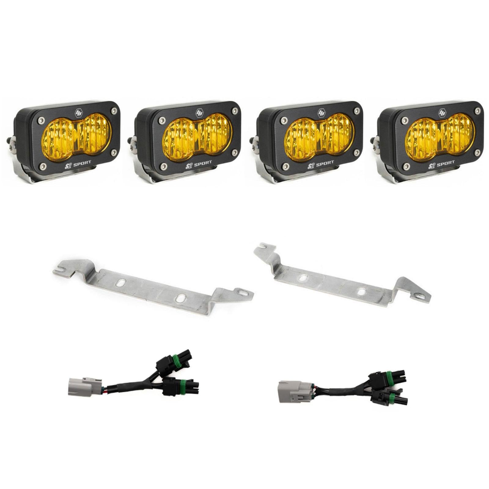 Baja Designs | Fog Lights | S2 Sport OEM Fog Light Replacement Kit 2025-On Toyota 4Runner TRD Pro/Trailhunter Baja Amber Baja Designs | 44-8285