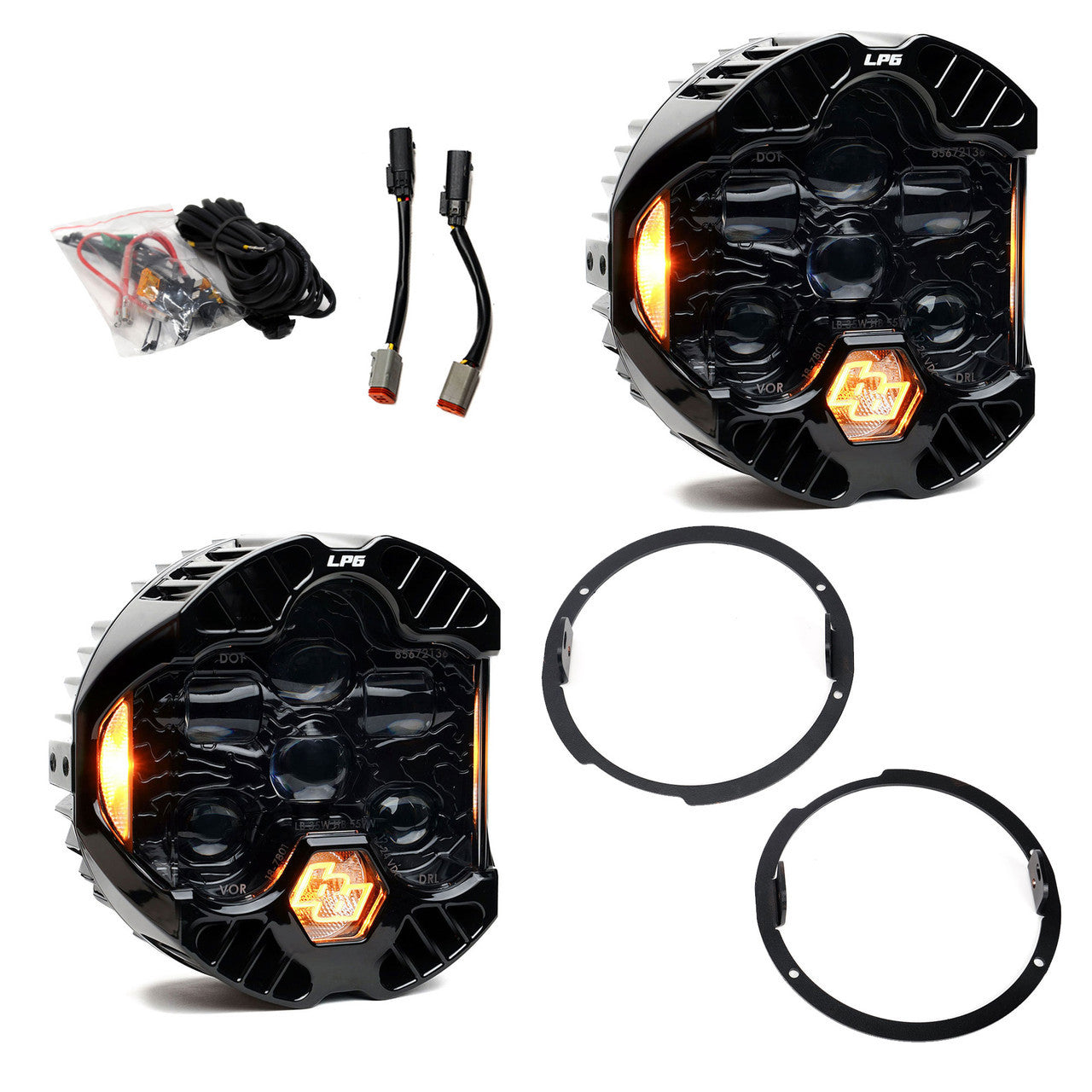 DOT LP6 LED HEADLIGHT KIT - JEEP 2007-2018 WRANGLER JK | 44-8310