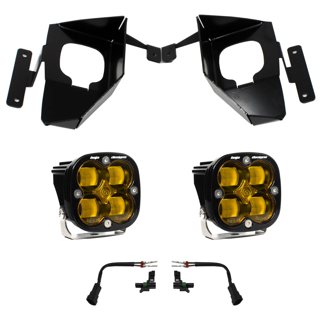 Baja Designs | Fog Lights | Silverado 1500 Fog Pocket Kit 16-18 Squadron SAE Amber Baja Designs | 447535