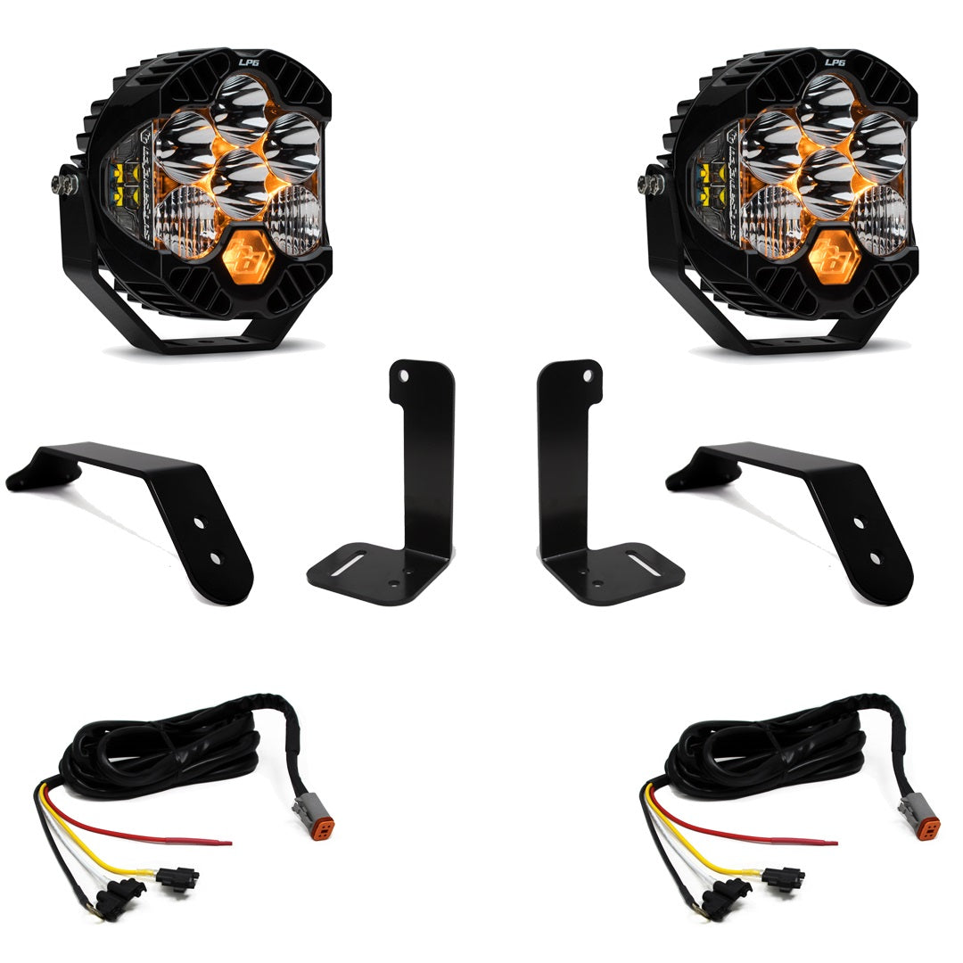 Baja Designs | LED Light Kit | Jeep JL/JT Dual LP6 Auxiliary Light Kit w/Upfitter Baja Designs | 447659UP
