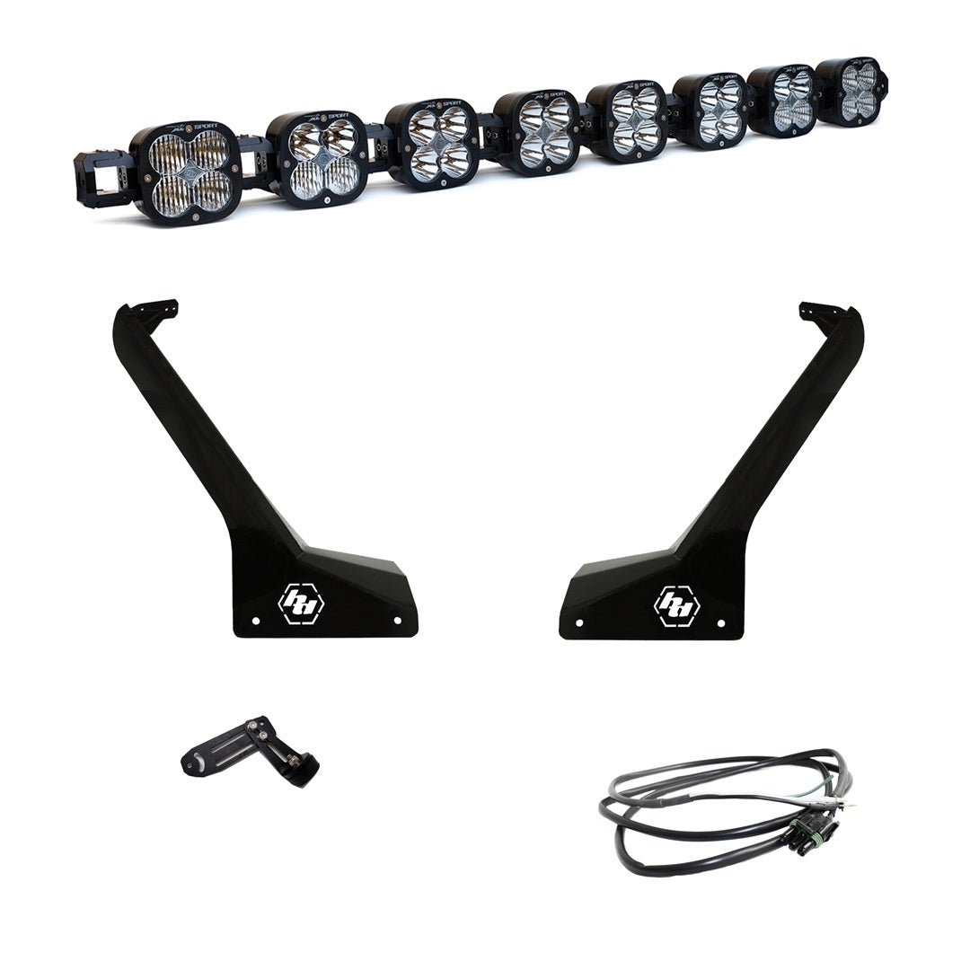 Baja Designs | LED Light Kit | Jeep JL/JT Roof Bar LED Light Kit 8 XL Linkable w/Upfitter Baja Designs | 447664UP