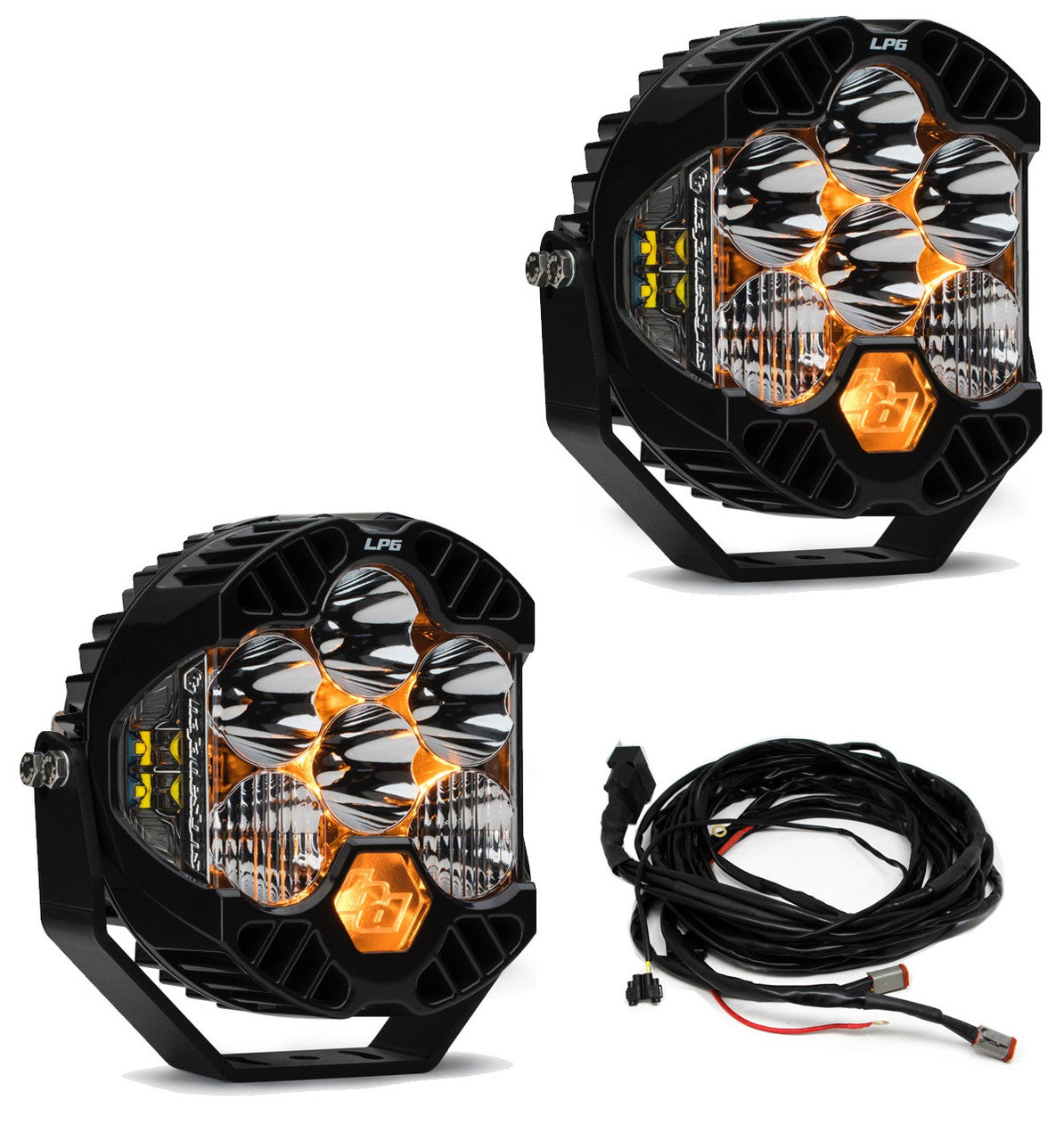Baja Designs | LED Light Kit | Jeep JL/JT Rubicon Steel Bumper LED Light Kit LP6 w/Upfitter Baja Designs | 447671UP