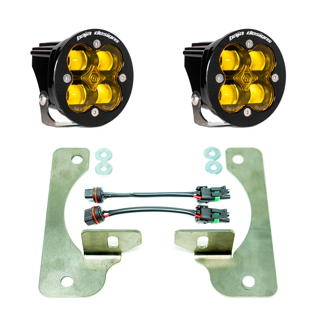 Baja Designs | Fog Lights | Jeep JL Fog Light Squadron-R 18-Pres Wrangler JL Rubicon Fog Pocket Kit Amber Baja Designs Baja Designs | 447723