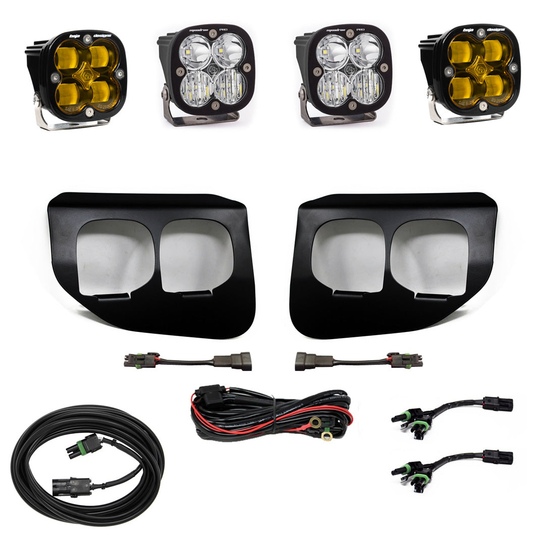 Baja Designs | Fog Lights | Ford Super Duty (20-22) Fog Lights Dual FPK Baja Amber SAE/Pro DC Baja Designs | 447737