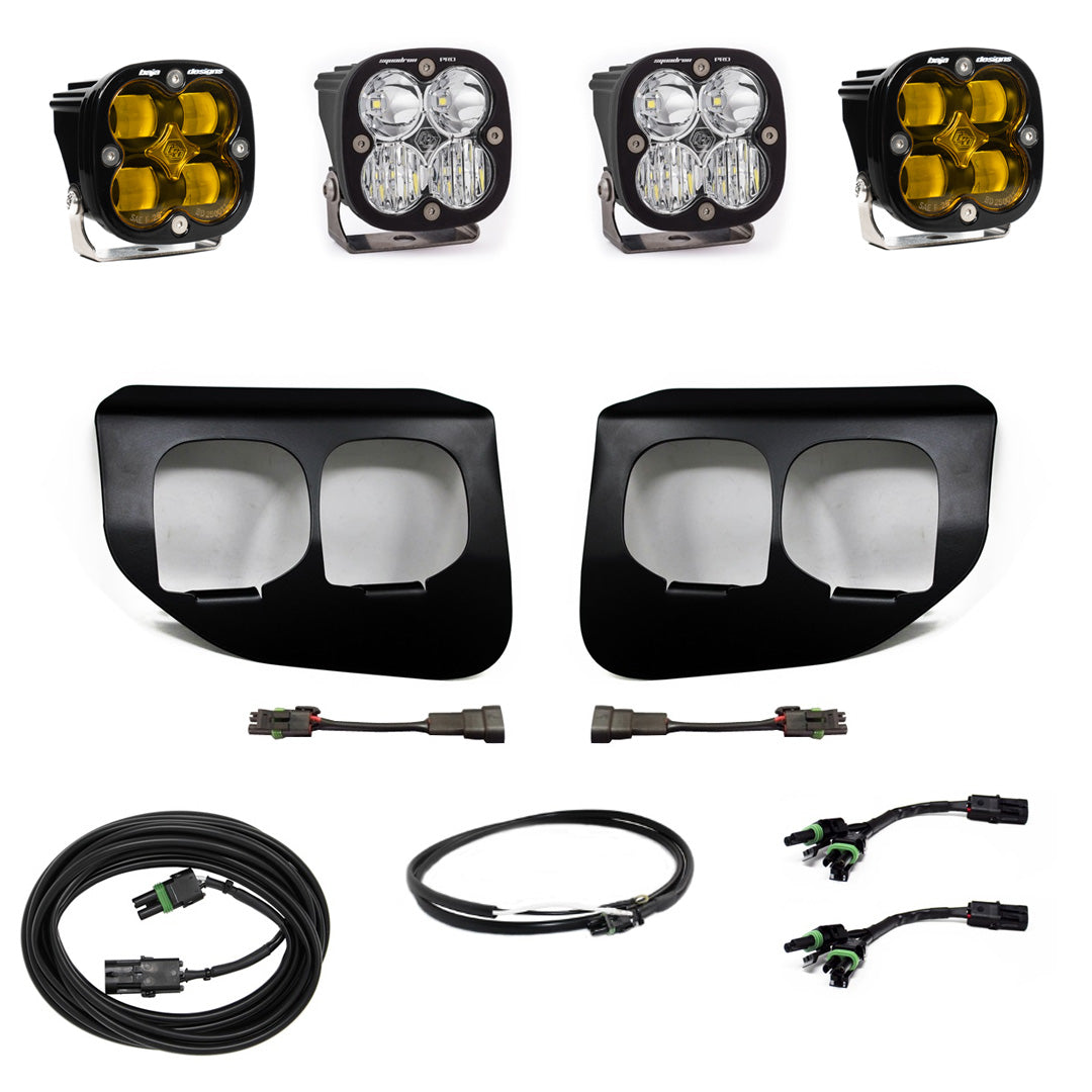 Baja Designs | Fog Lights |  Ford Super Duty (20-22) Fog Lights FPK Amber SAE/Pro DC Baja Designs w/Upfitter Baja Designs | 447737UP