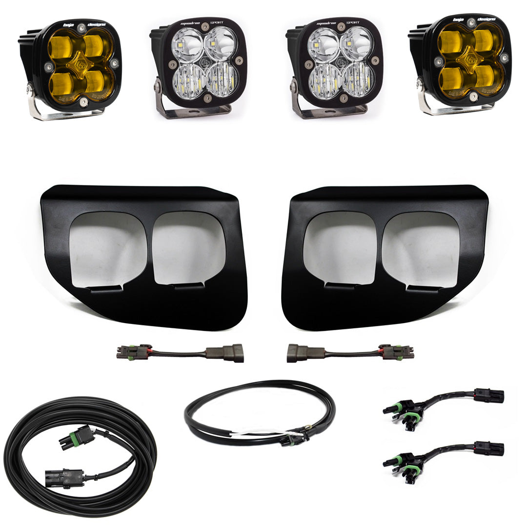 Baja Designs | Fog Lights | Ford Super Duty (20-22) Fog Lights FPK Amber SAE/Sport DC Baja Designs w/Upfitter Baja Designs | 447739UP