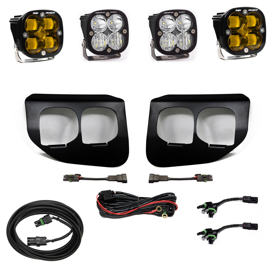 Baja Designs | Fog Lights | Ford Super Duty (20-22) Fog Lights Dual FPK Baja Amber SAE/Sport DC Baja Designs | 447739