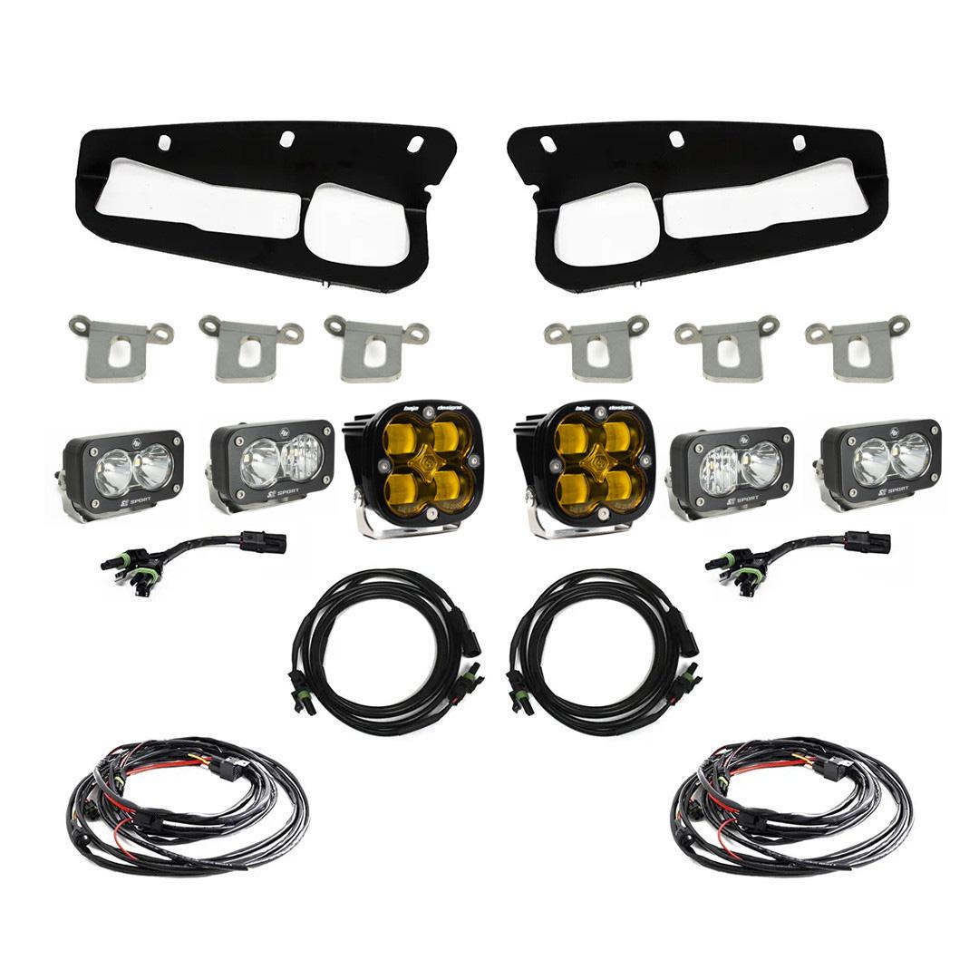 Baja Designs | Fog Lights | Bronco Amber SAE Fog Pocket Kit 21-Up Ford Bronco Baja Designs | 447762