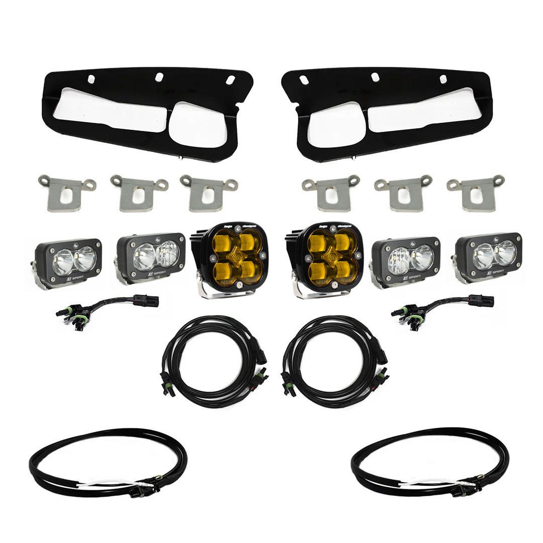 Baja Designs | Fog Lights | Bronco Amber SAE Fog Pocket Kit 21-Up Ford Bronco w/Upfitter Baja Designs | 447762UP