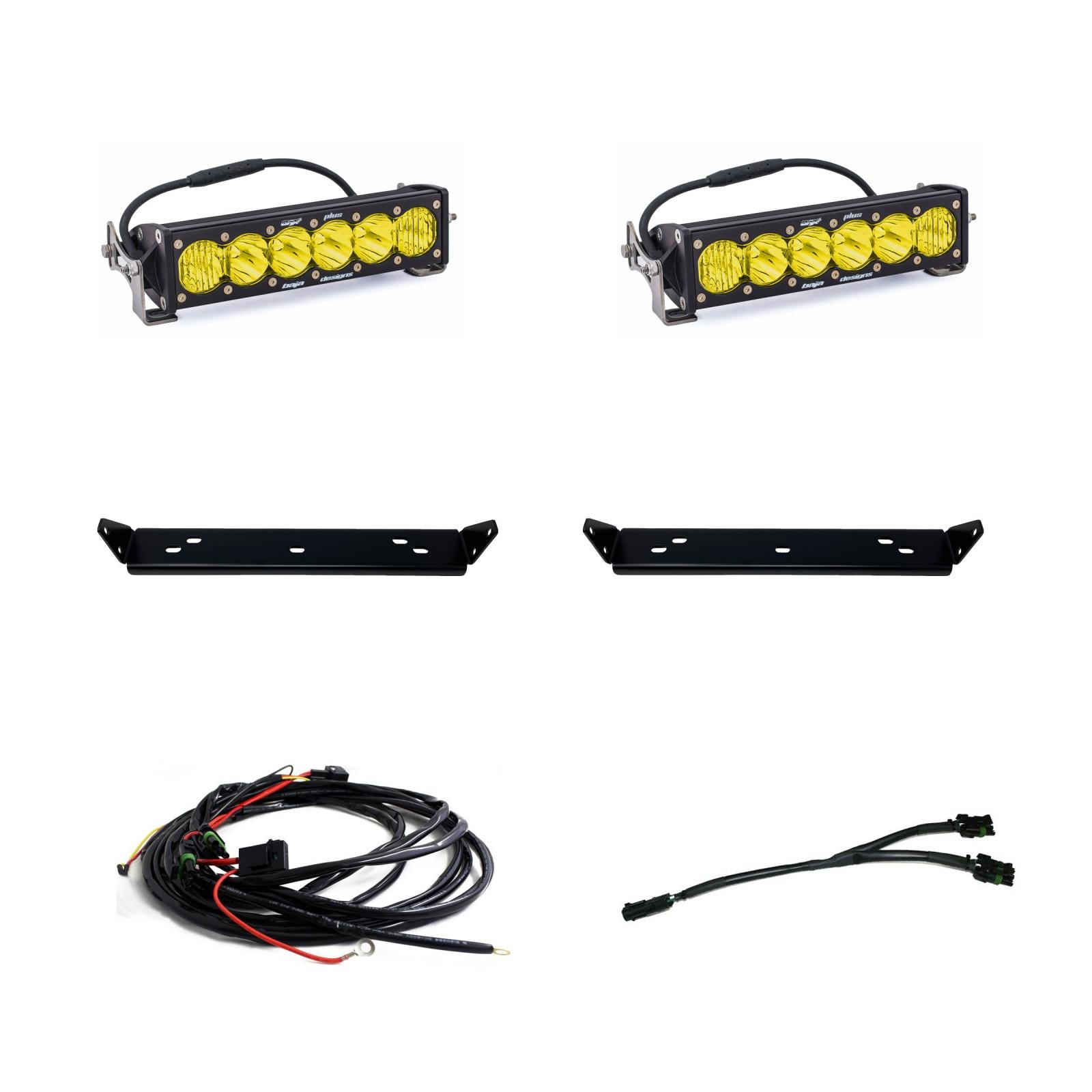 Baja Designs | LED Light Kit | 10 Inch Onx6 D/C Amber Behind Grill Kit fits 21-On Ford Raptor Baja Designs | 448064