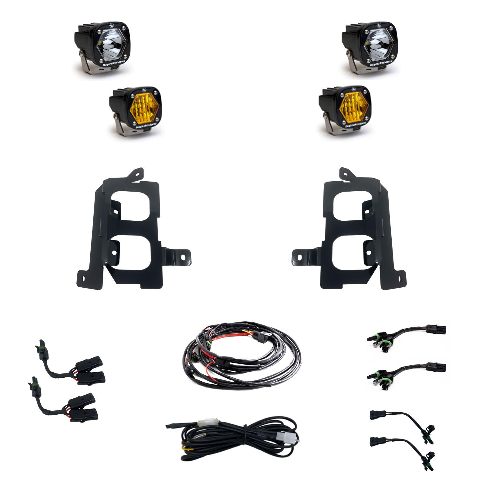 Baja Designs | Fog Lights | GMC 1500 (19-On) Clear Spot/Baja Amber W/C FPK Baja Designs | 448084