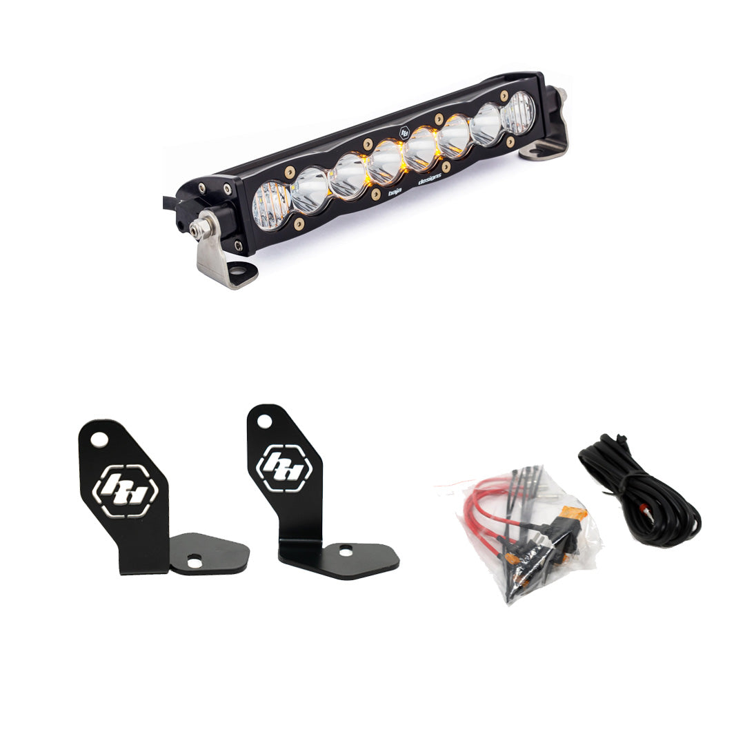 Baja Designs | LED Light Kit | Polaris Pro-R S8 10 inch Hood Mount Kit Amber Baja Designs | 448102