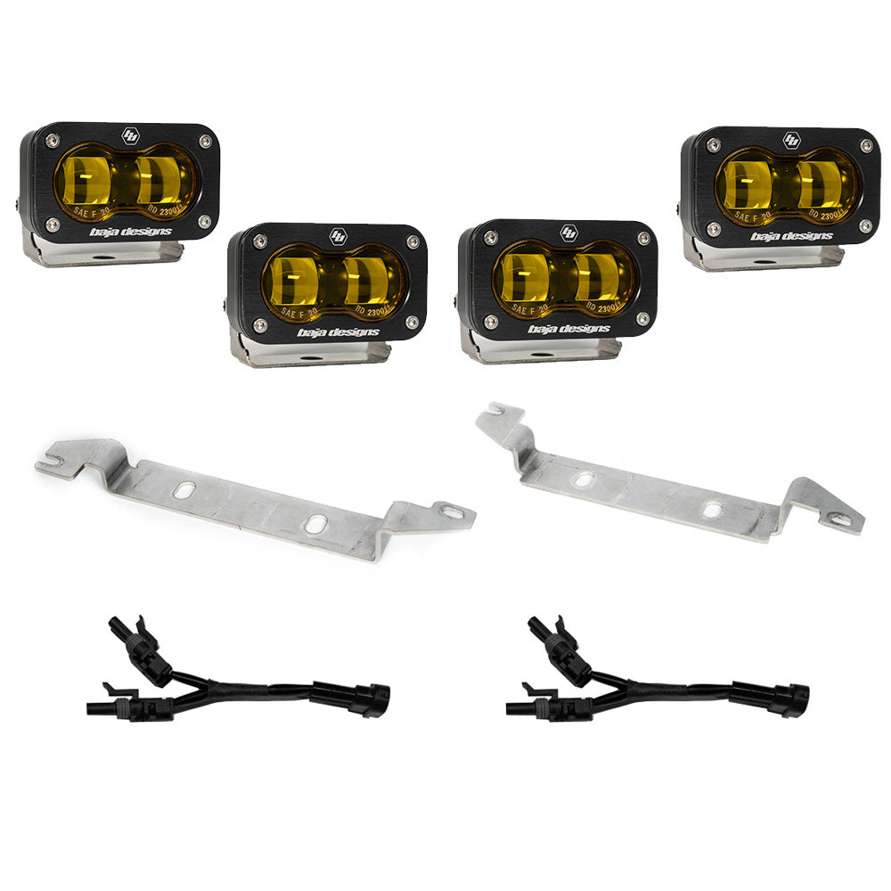Baja Designs | Fog Lights | 2022-Present Toyota Tundra S2 SAE Amber OEM Fog Replacement Kit Baja Designs | 448167