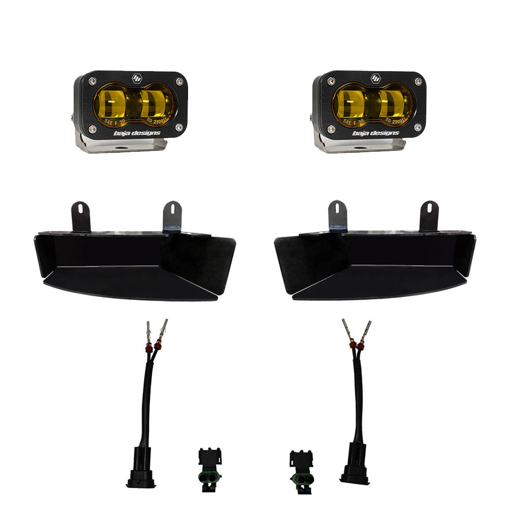 Baja Designs | Fog Lights | RAM S2 SAE Fog Pocket Light Kit Amber RAM 19-Present 2500/3500 Baja Designs | 448170