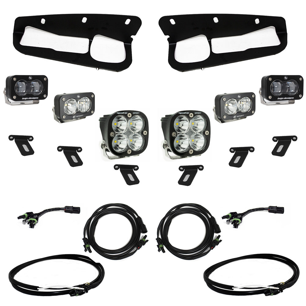 Baja Designs | Fog Lights | Ford Bronco (21-Present) S2 SAE FPK Sportsmen for OEM Steel Bumper w/Upfitter Wiring Harness Baja Designs | 448174UP