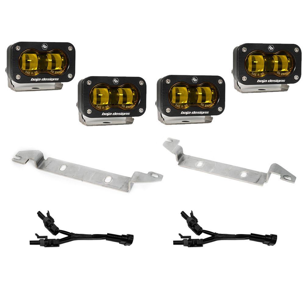 Baja Designs | Fog Lights | 2024-Present Toyota Tacoma S2 SAE Amber OEM Fog Replacement Kit Baja Designs | 448240