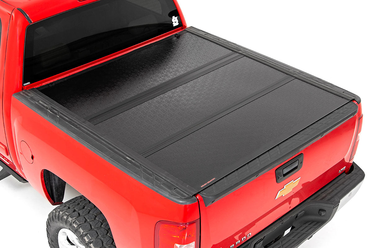 Low Profile Hard Tri-Fold Tonneau Cover 07-13 1500 5.5 Foot Bed Rough Country