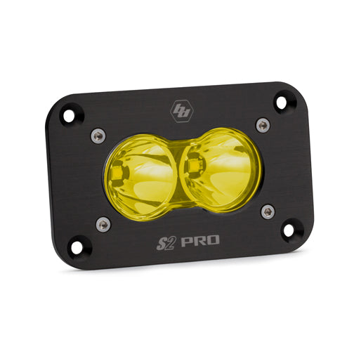 Baja Designs | Work Lights | LED Work Light Flush Mount Baja Amber Lens Spot Pattern S2 Pro Baja Designs | 481011
