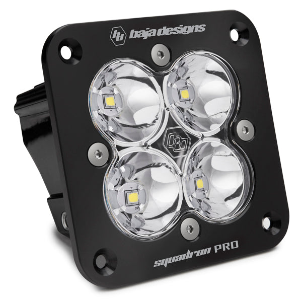 Baja Designs | LED Light Pods | Flush Mount LED Light Pod Black Clear Lens Spot Pattern Squadron Pro Baja Designs | 491001