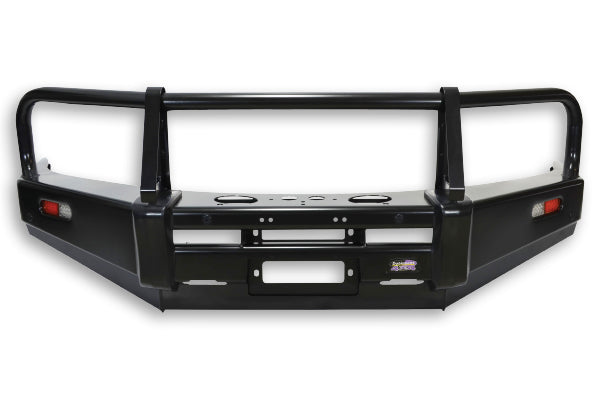 DOBINSONS | BULL BAR CLASSIC BLACK FOR NISSAN NAVARA/FRONTIER D40 WITH SMOOTH OEM BUMPER | BU45-3526