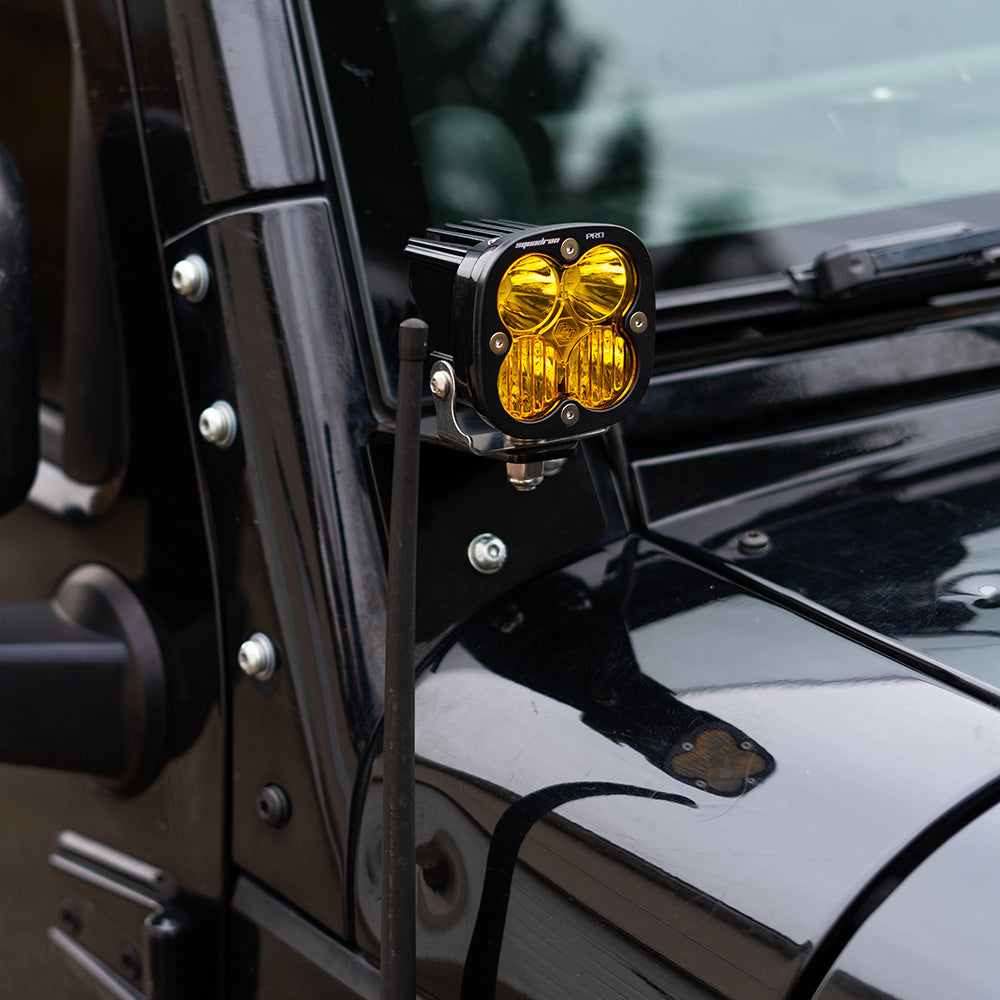 Baja Designs | LED Light Pods | LED Light Pods Amber Lens Wide Cornering Pattern Pair Squadron Pro Series Baja Designs | 497815