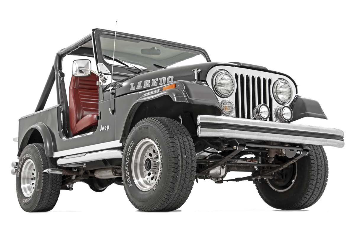 Rough Country | Leaf Spring Shackle Kit | Jeep Shackle Reversal Kit 76-83 Jeep CJ Rough Country | 5059