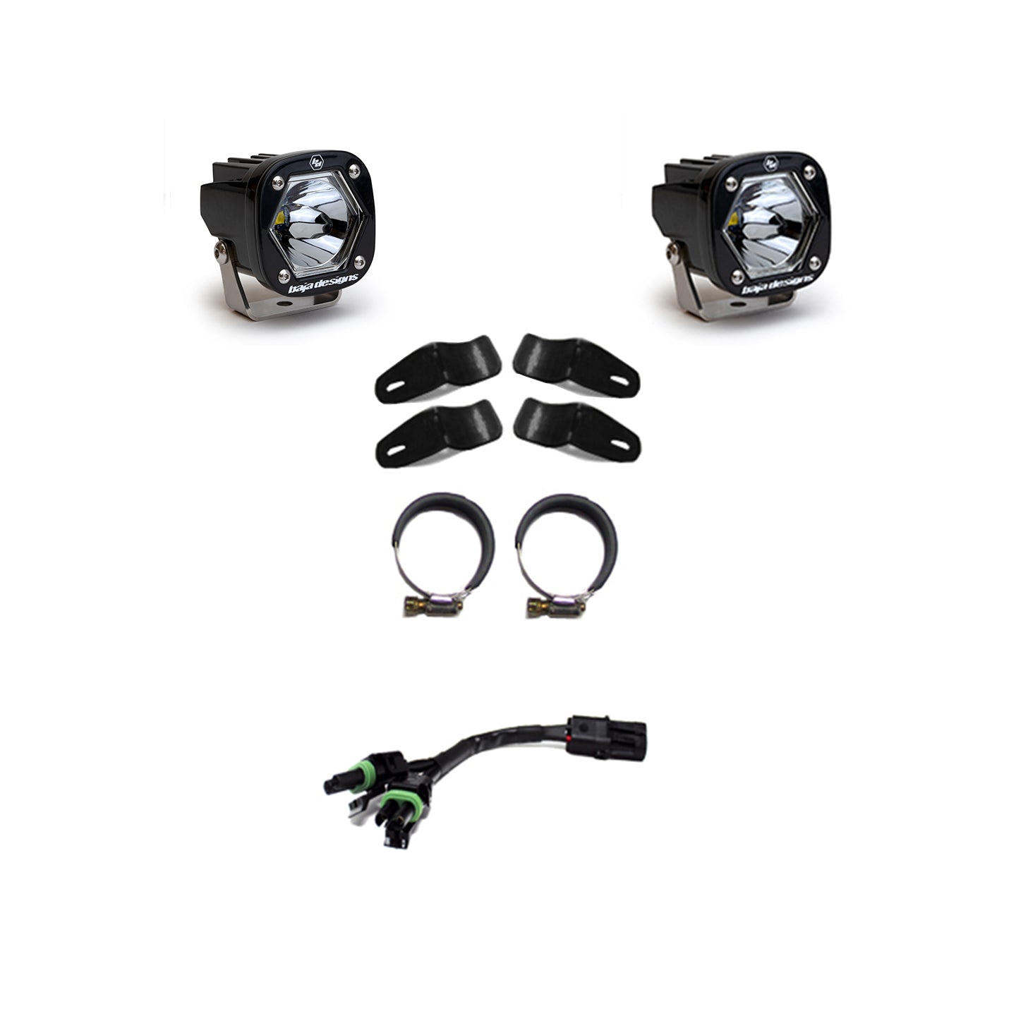 Baja Designs | Motorcycle Headlights | S1 Universal Moto Kit Spot w/EFI Baja Desgins | 507086