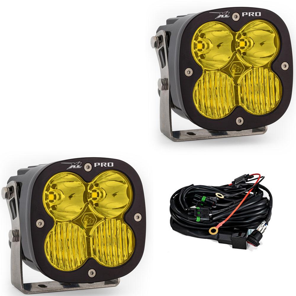 Baja Designs | LED Light Pods | LED Light Pods Baja Amber Lens Driving Combo Pattern Pair XL Pro Series Baja Designs | 507813