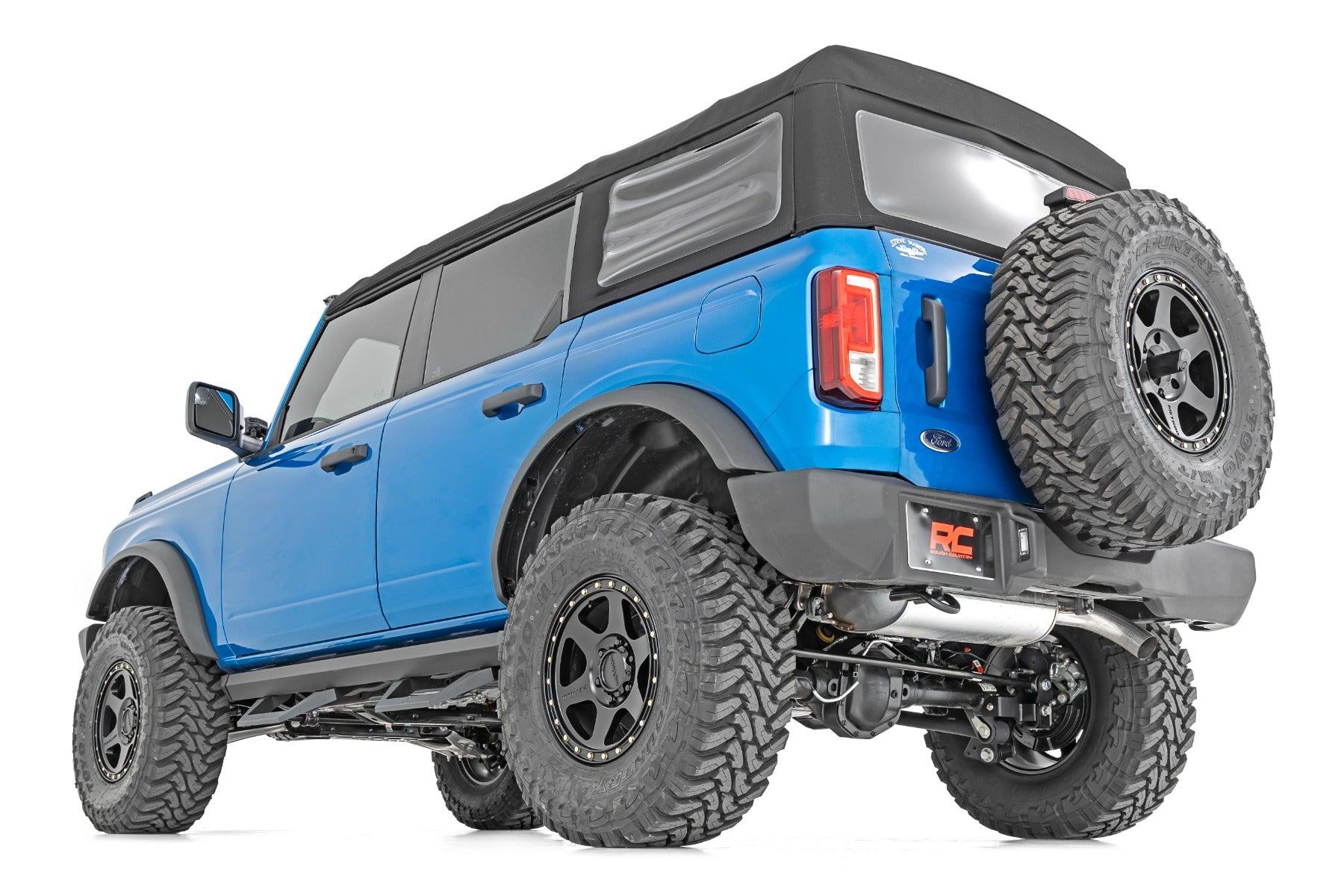 Rough Country | Side Steps | SRX2 Adjustable Aluminum Step 21-Up Ford Bronco 4WD Rough Country | 51029
