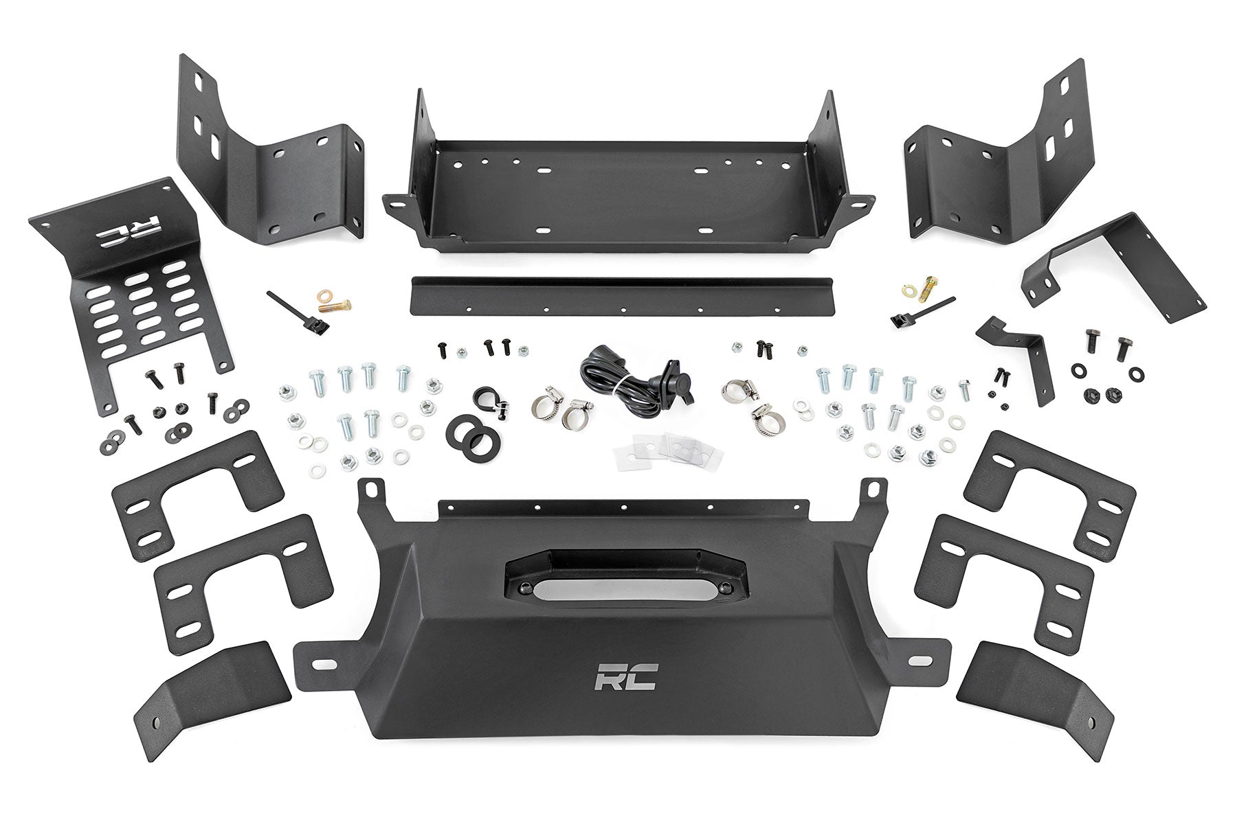 Rough Country | Winch Mount Plate | Hidden Winch Mount All Models Ford Bronco 4WD 21-Up Rough Country | 51065